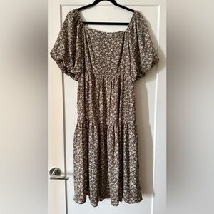 Floral Puff Sleeve Dress